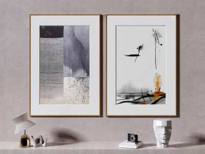 现代装饰画3D模型下载